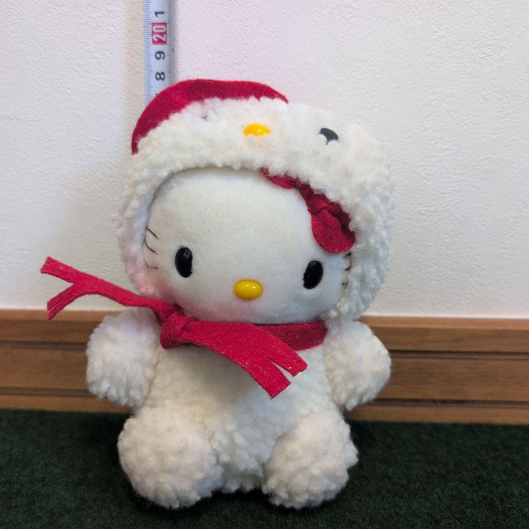【激レア】ぬいぐるみ_ハローキティ_帽子クマ_サンリオ