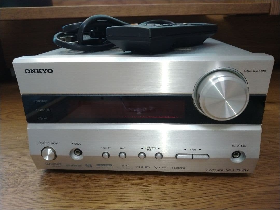アンプ　オンキョー ONKYO SA-205HDX 5.1CH リモコン付