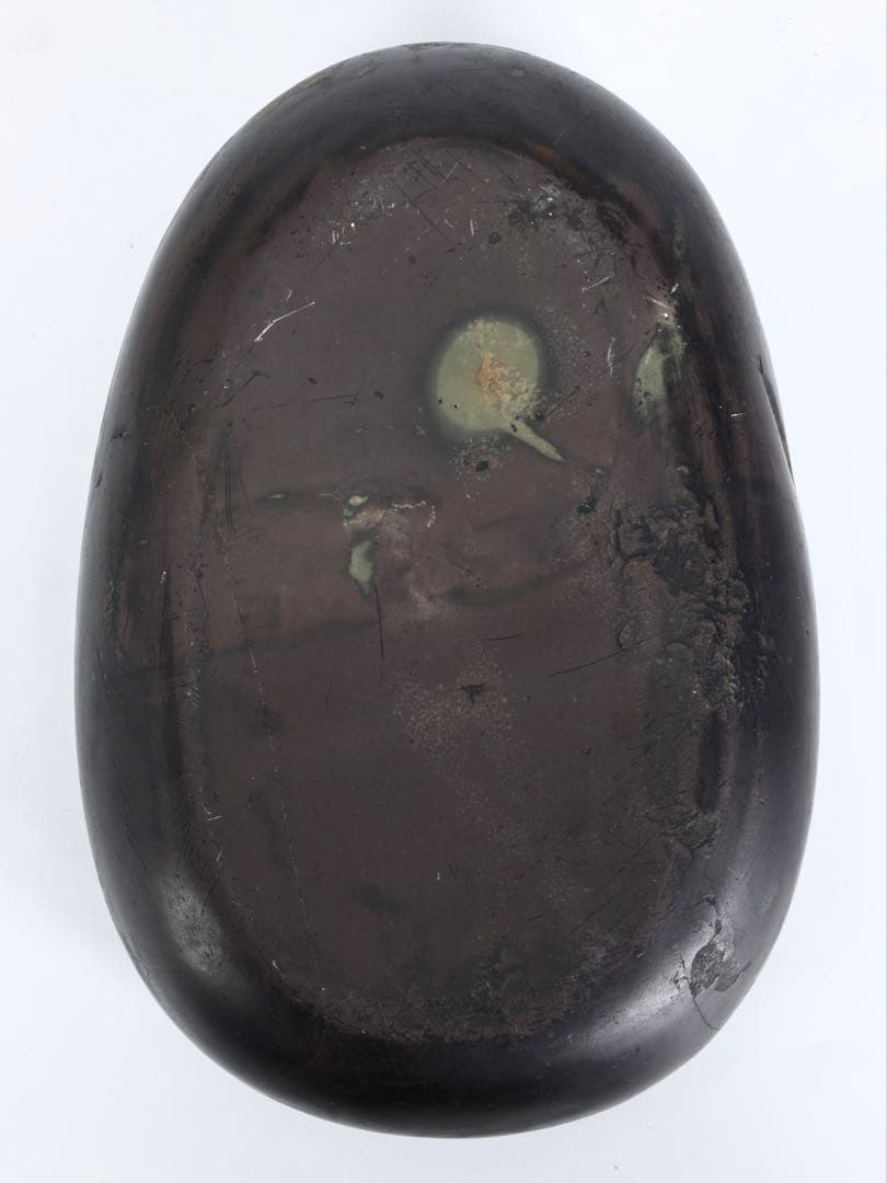 中国古玩 端渓硯 鯉図陽刻 唐木台付 文房四宝 書道具 古美術 骨董品 中国美術