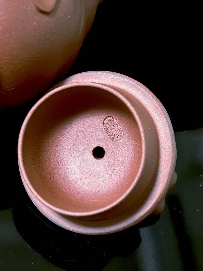 [珍]急須　紫砂壺 南瓜モチーフ　在銘　工芸品　実用と鑑賞用　置物　日常用　新品