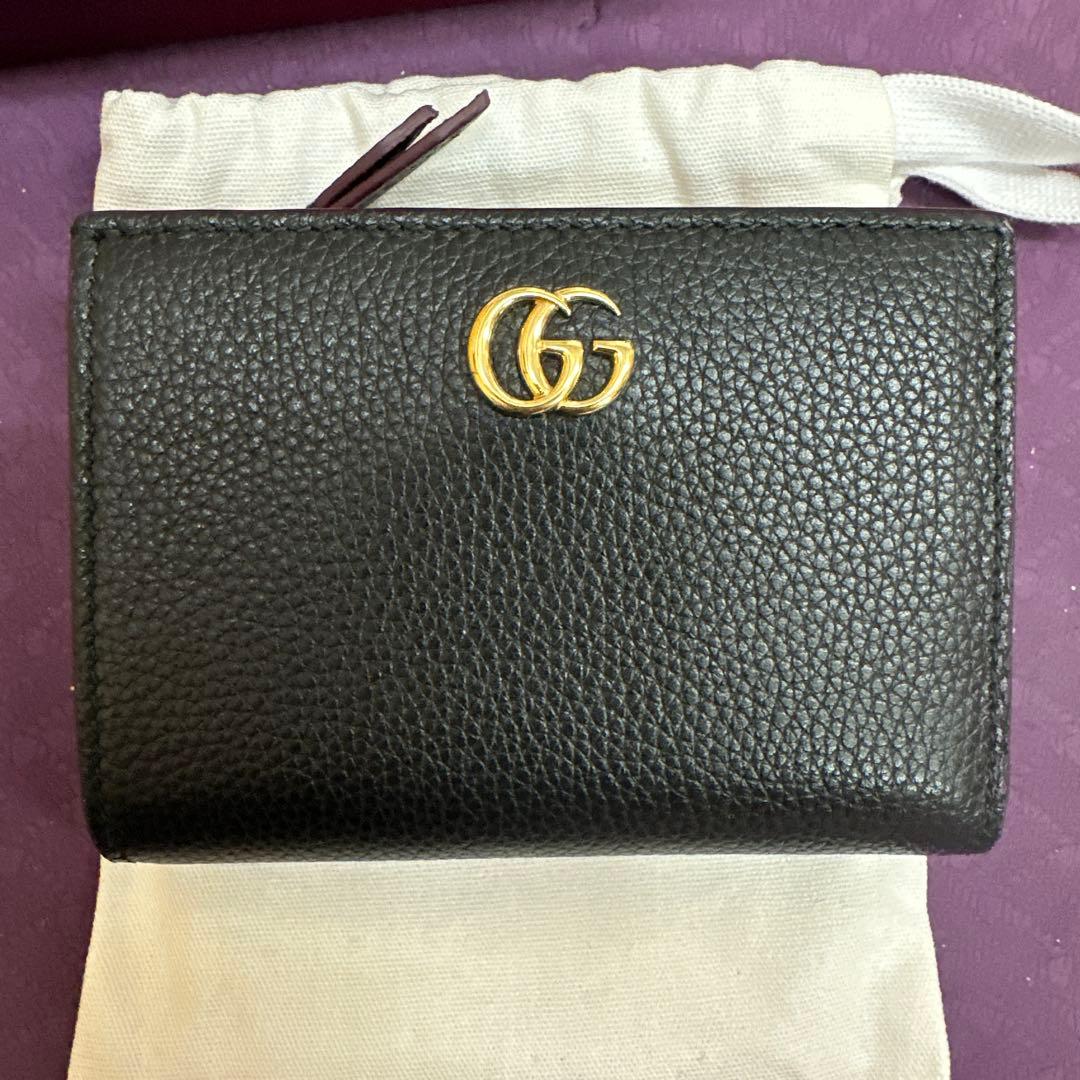 【ろんさまご売約済】グッチ　ダブルG二つ折りウォレット