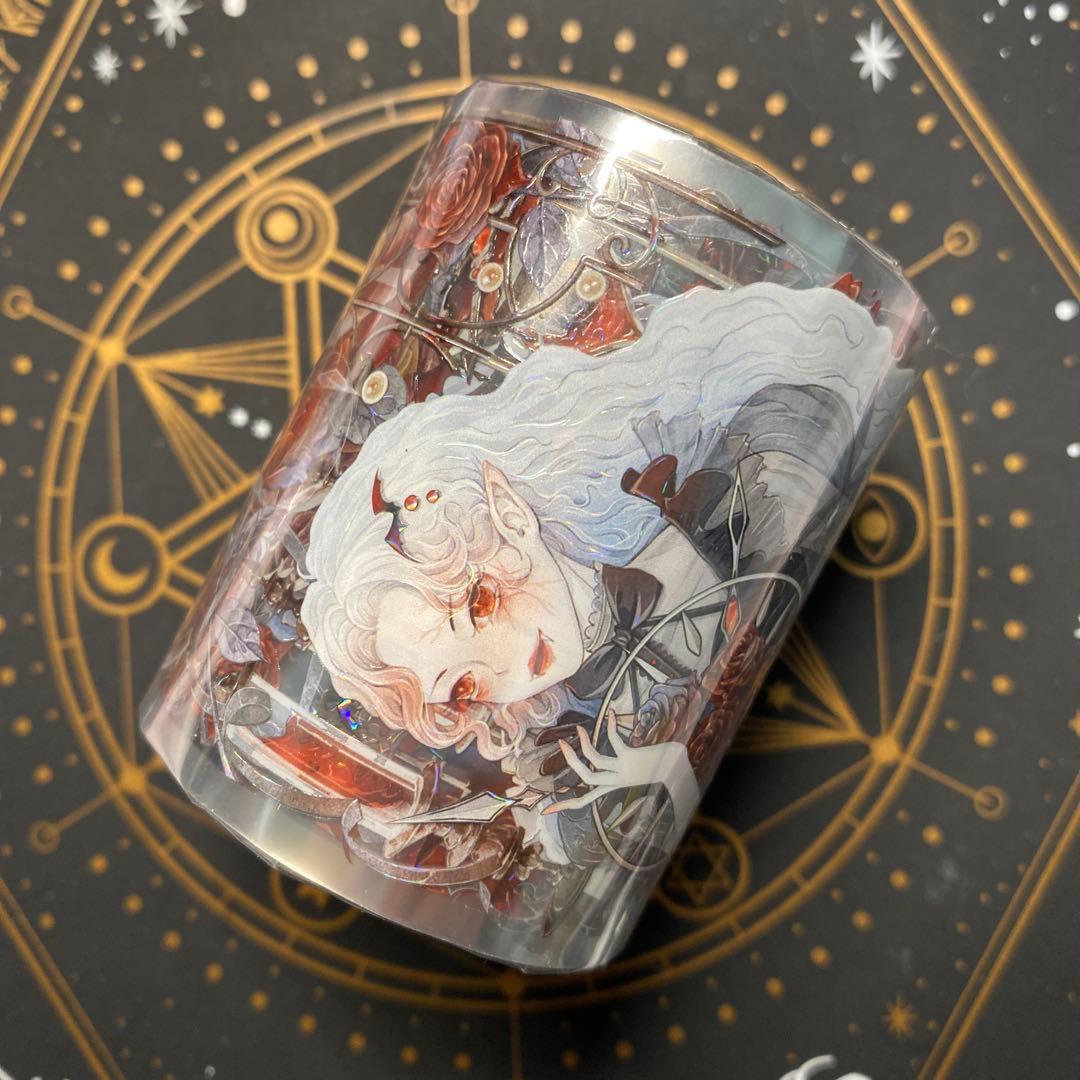 【I】海外　10m巻　貝殻光マスキングテープ　人物系/お花系/装飾系