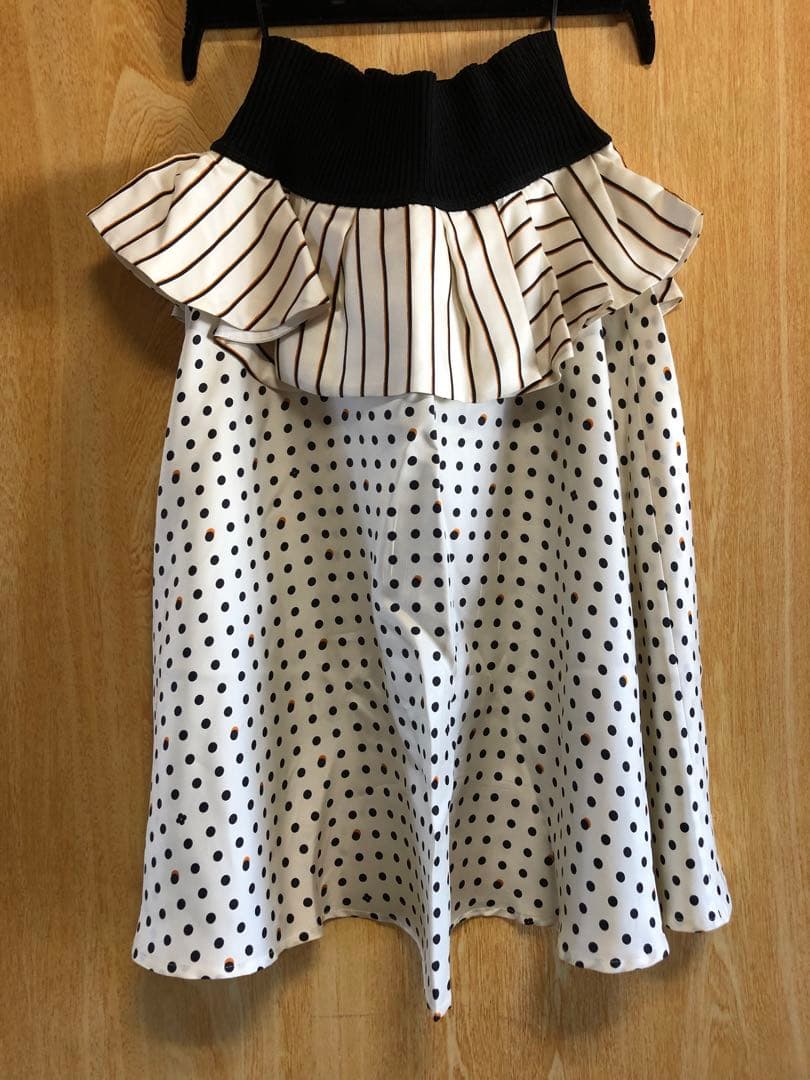 ルイヴィトンLOUIS VUITTON シルク スカート リブニット ミディアム