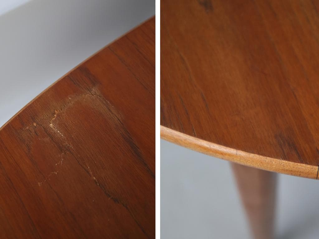 英国アンティークチーク古木オーバルテーブル/伸張式木製ダイニング机(89-158