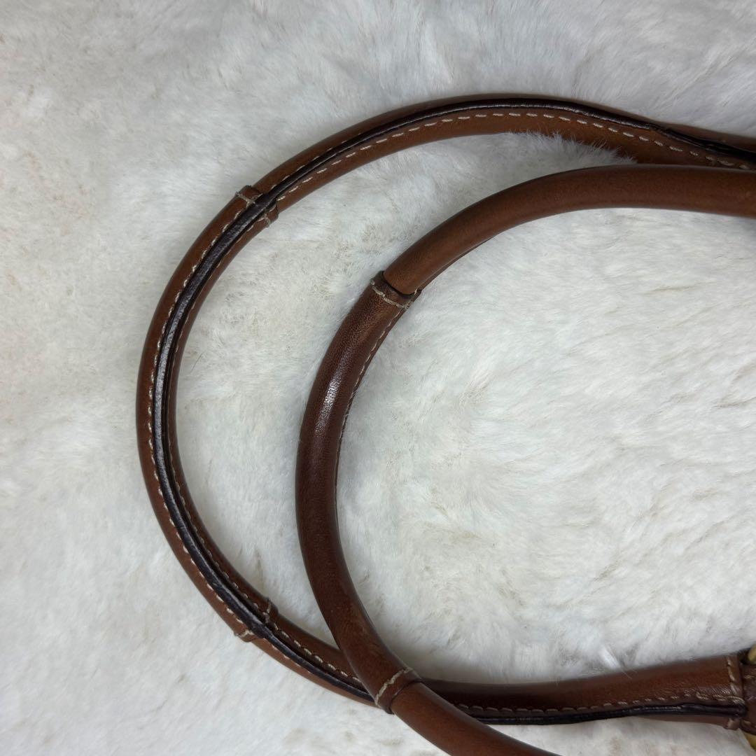 ✨️極美品✨️コーチ スエード ソーホー ターンロック ハンドバッグ ツイード 金具