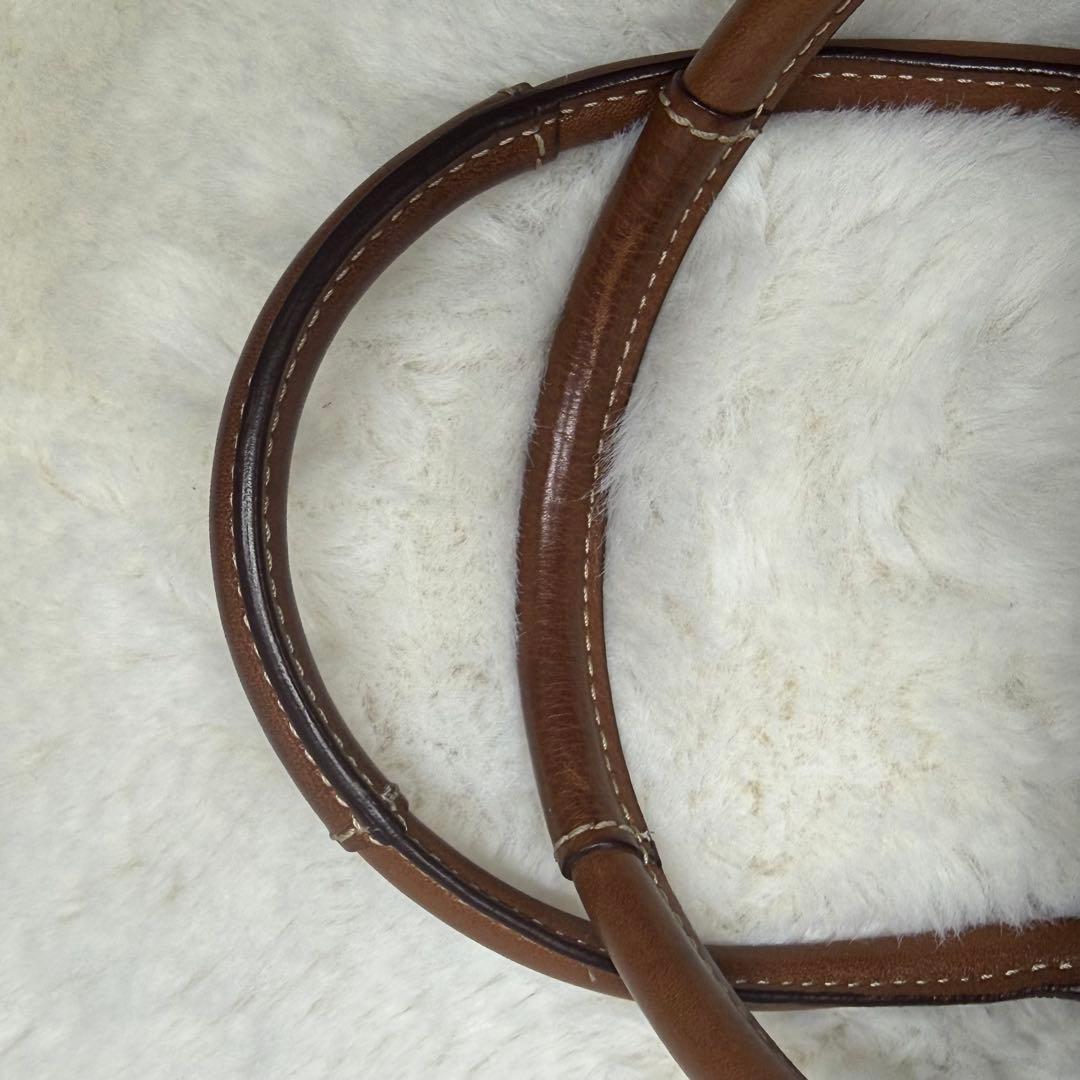 ✨️極美品✨️コーチ スエード ソーホー ターンロック ハンドバッグ ツイード 金具