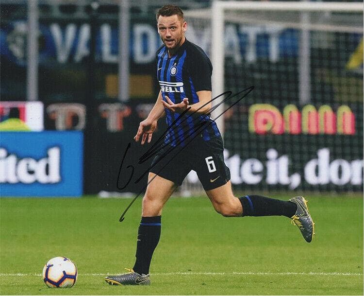 直筆サイン入り写真 ステファン・デ・フライ FCインテル・ミラノ SA鑑定済