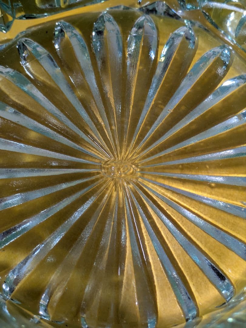 フェントン　ブルーオパルセントガラス　取って付き　お菓子入れ　小物入れ