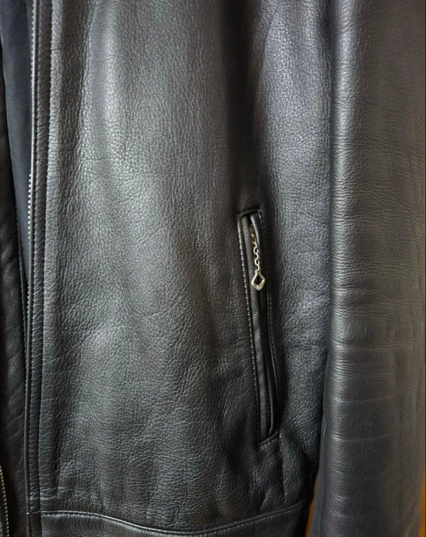 WACKOMARIAワコマリア シングルレザーライダースジャケット Mブラック