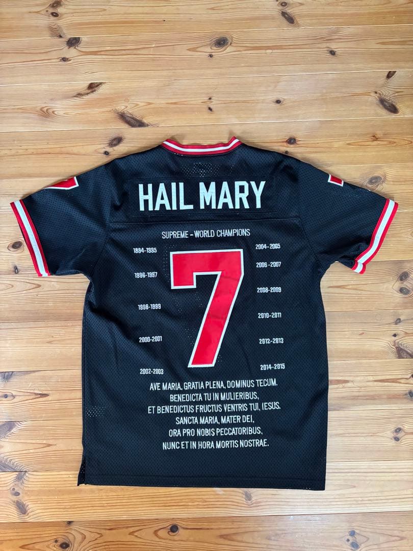値下げSUPREME ゲームシャツ HAIL MARY サイズＬ ブラック