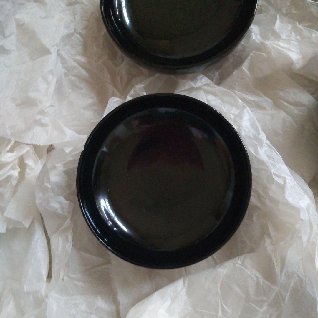 浄法寺塗　うるみ工芸　漆器 黒色椀 ５個セット 蓋付き　伝統工芸　新品未使用