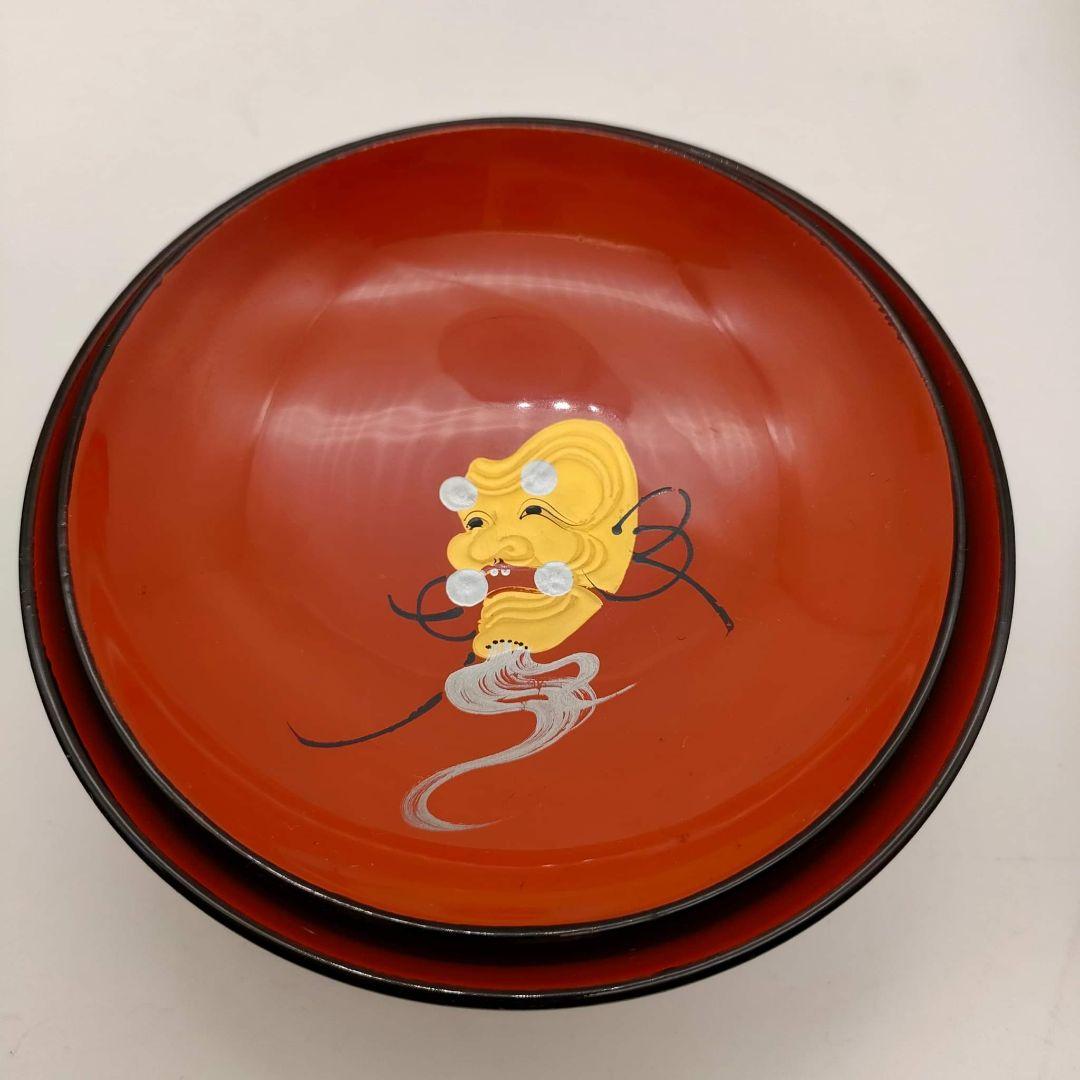 ① 會津塗 塗師 渡部喜三郎 本漆 蓋付き椀 堅地仕上 骨董 フォロー割