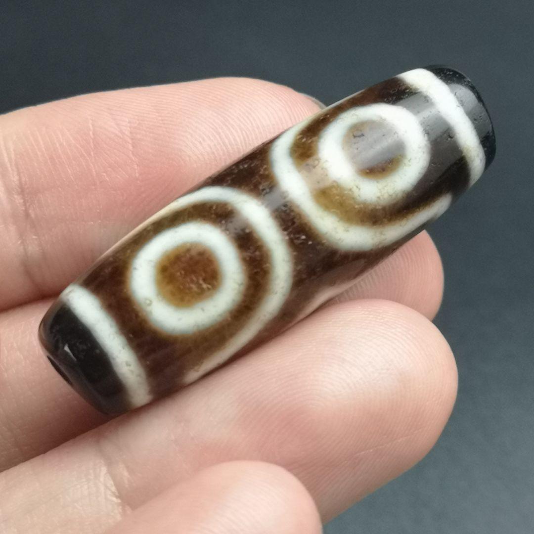 145.レア物　三眼天珠　もう作れない懐かしい天珠　処分