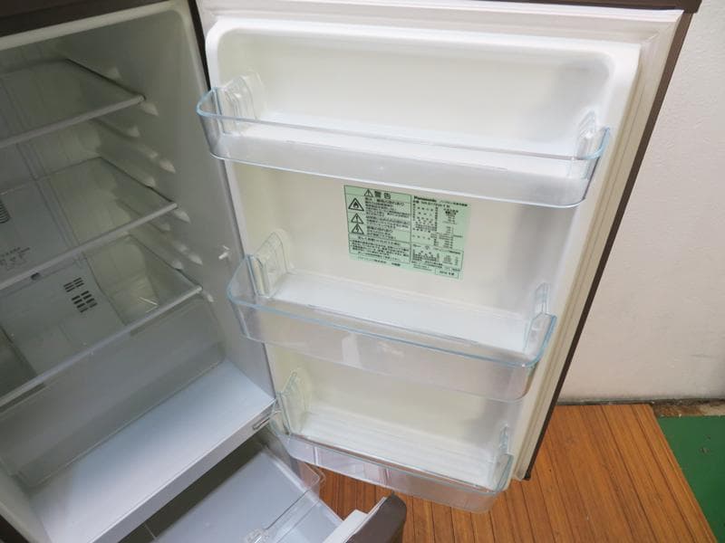 パナソニック 2ドア冷蔵庫 168L 2016年製 おしゃれブラウン HL01
