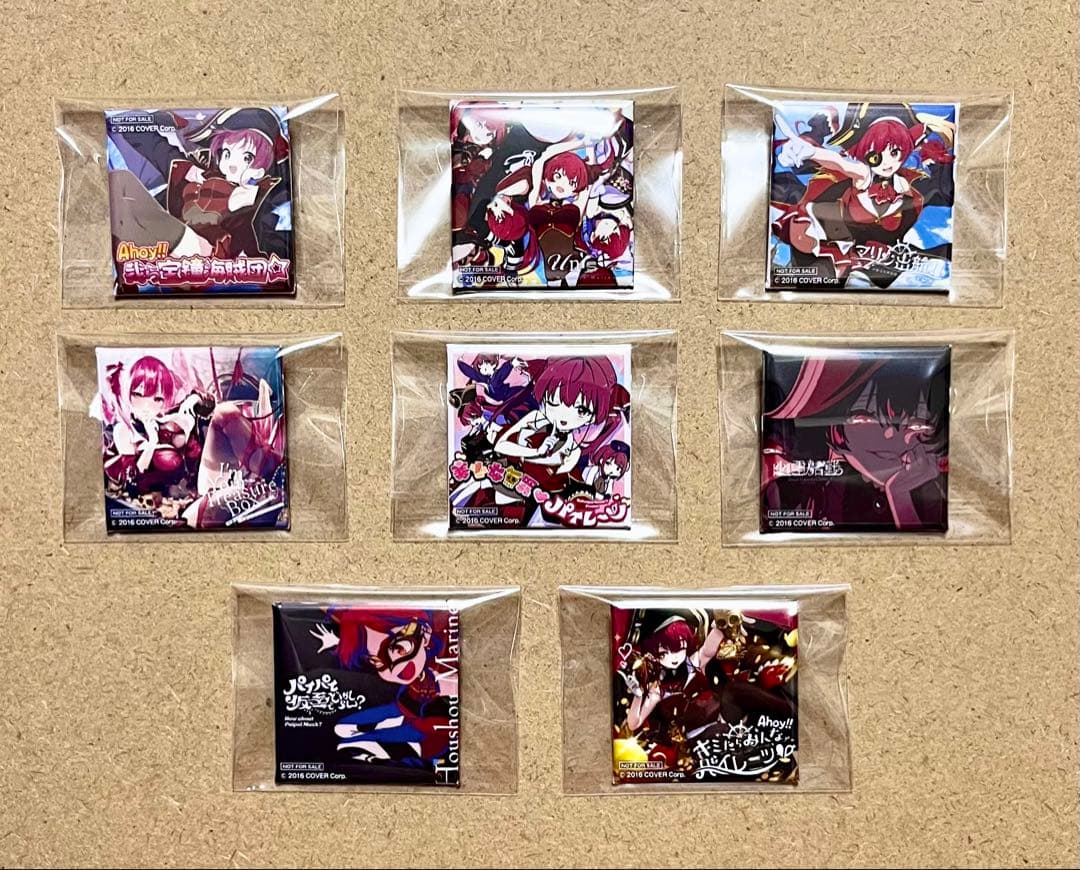 宝鐘マリン ビッグエコー 歴代ジャケ写 缶バッジ 全種 コンプ