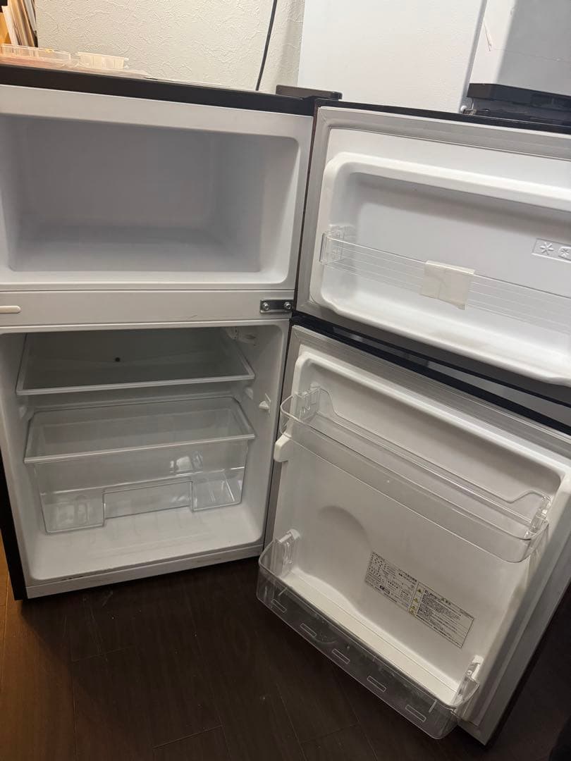 s!mplus 2ドア冷凍庫 87L 木目調