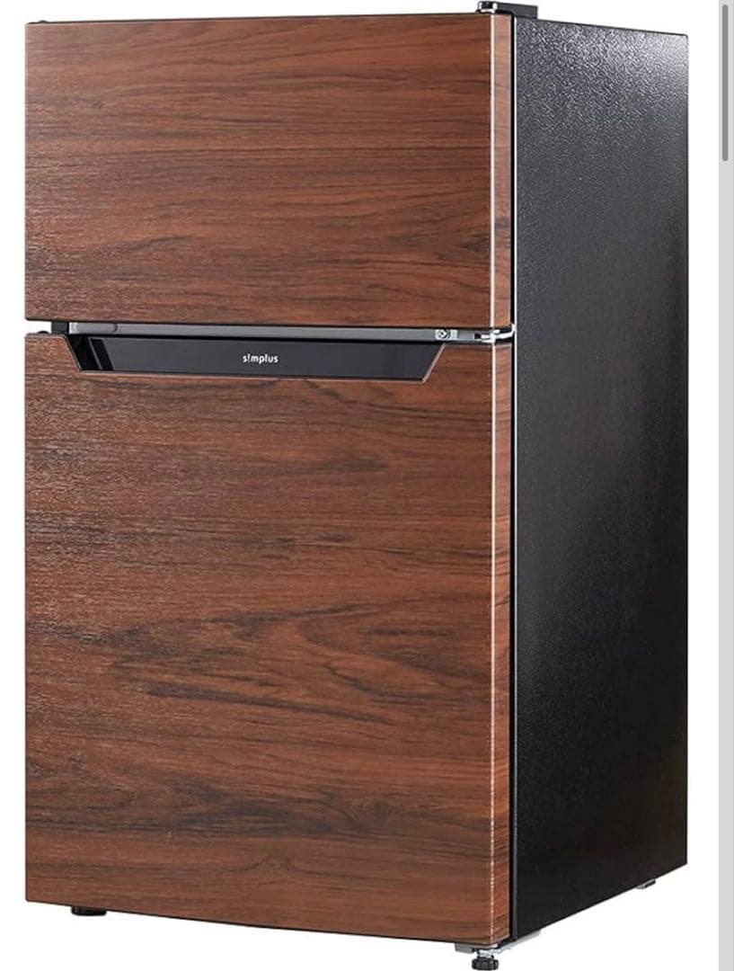 s!mplus 2ドア冷凍庫 87L 木目調