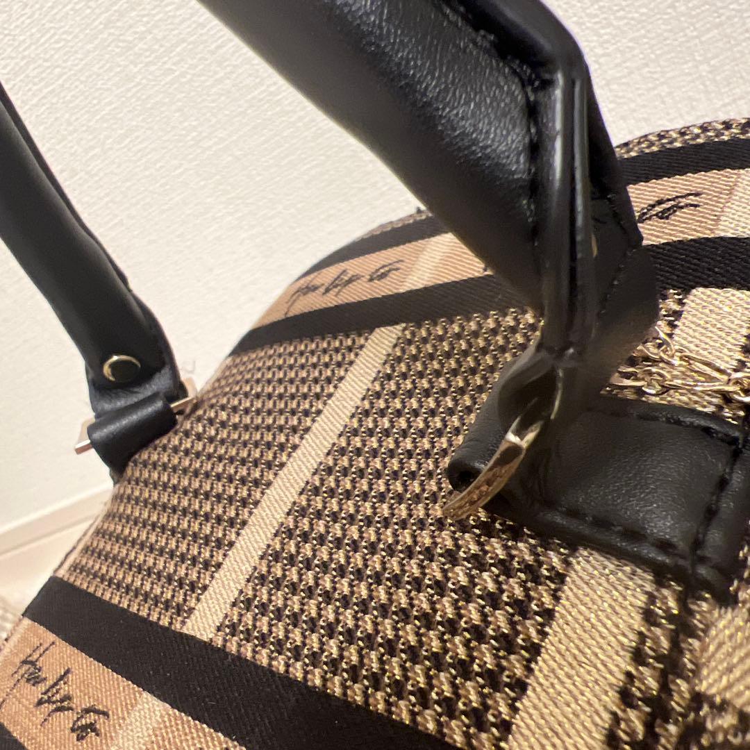 herlipto Jacquard Vanity Bag ゴールド