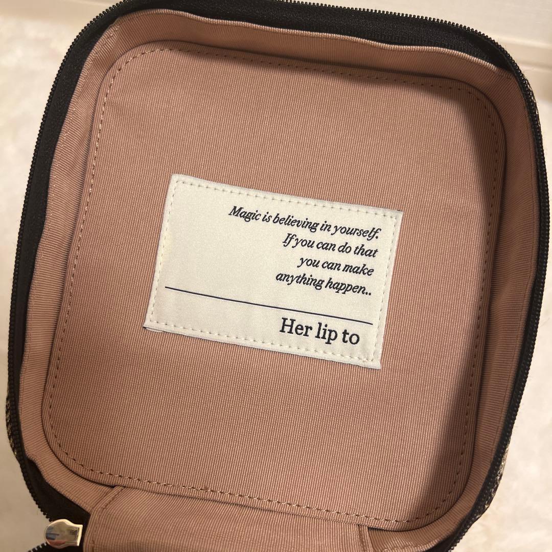 herlipto Jacquard Vanity Bag ゴールド