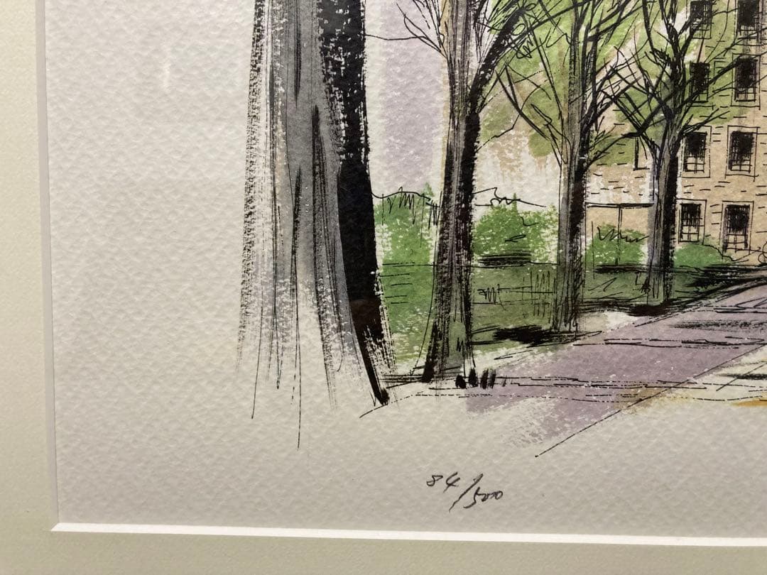 リトグラフ【ジェームス・フォード】 「シャトー・フロンテナック」 大判 新品額装