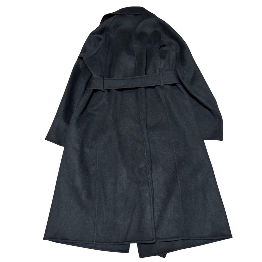 美品 UNIQLO +J ユニクロ ウールカシミヤ チェスターコート ブラック