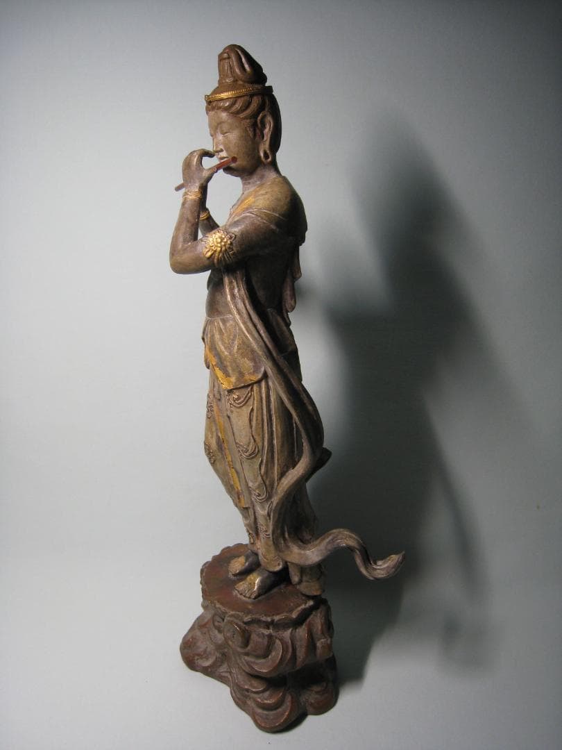 音声菩薩像  　喜多敏勝  ブロンズ製　　天上の音色