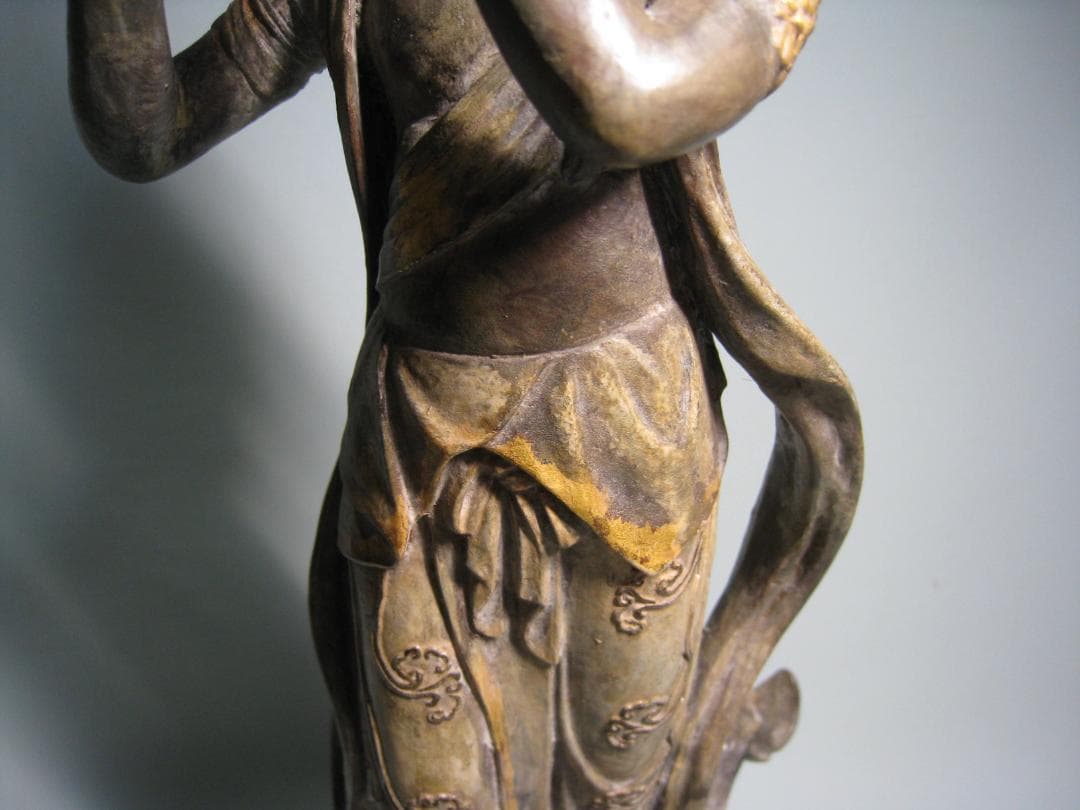 音声菩薩像  　喜多敏勝  ブロンズ製　　天上の音色