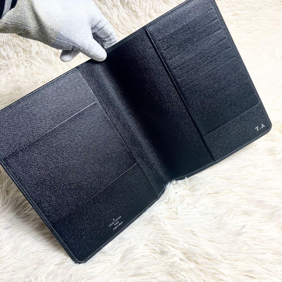 【良品】 ルイヴィトン タイガ アジェンダ・ビューロー イニシャル入り