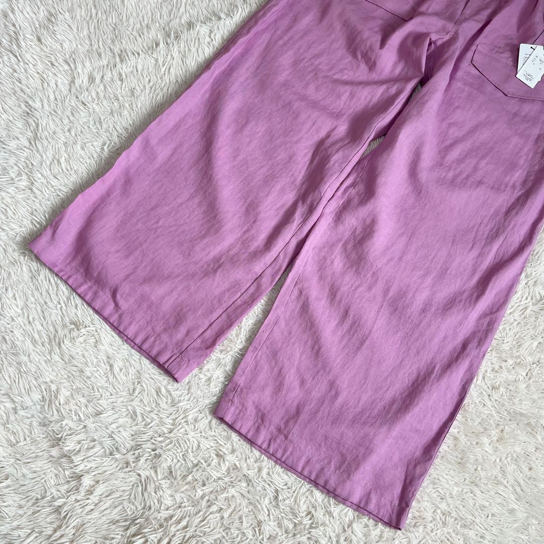 【未使用】ティッカ リネン カーゴパンツ ミリタリーパンツ ピンク 洗える