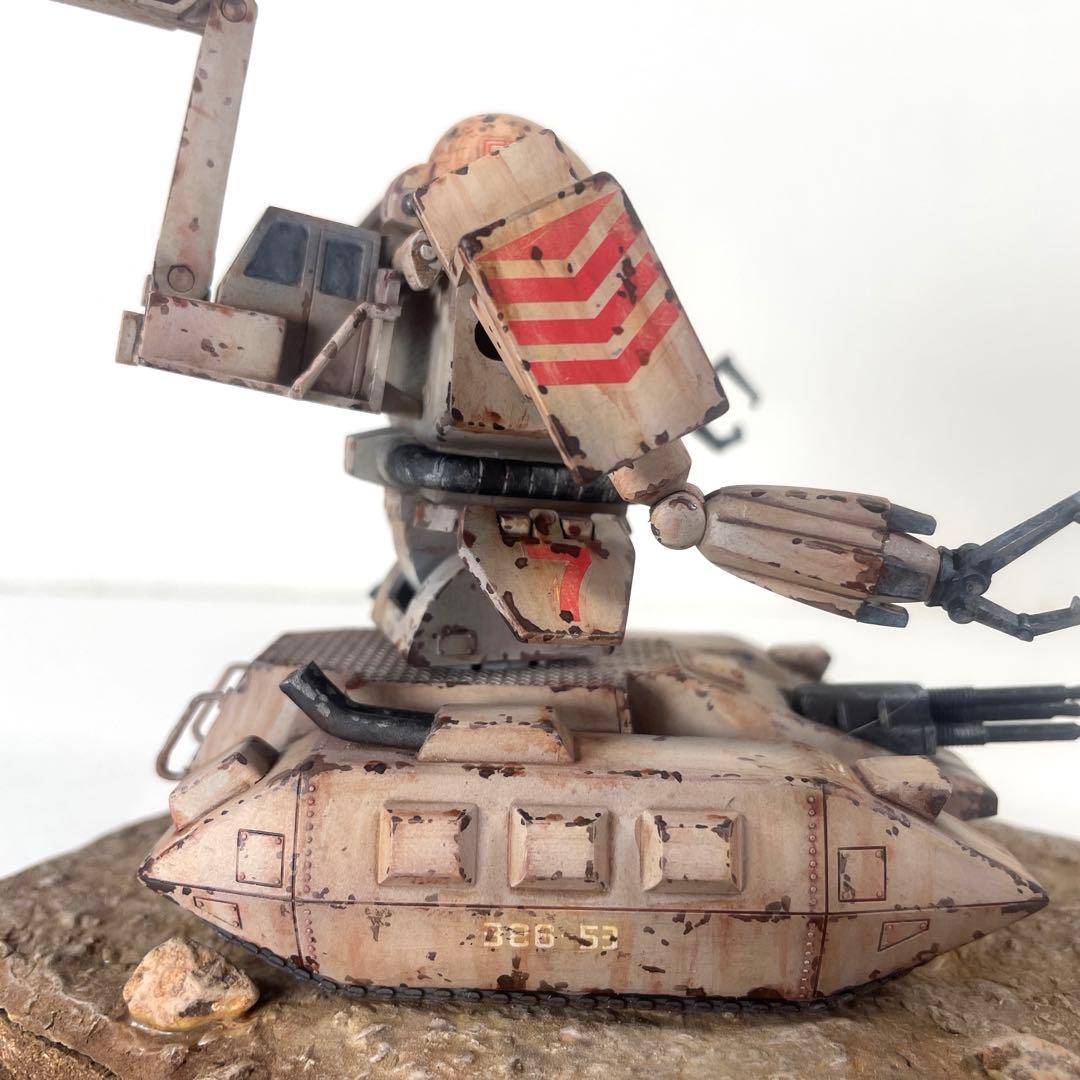 MSV ザクタンク 塗装完成品　ジオラマ台座付き