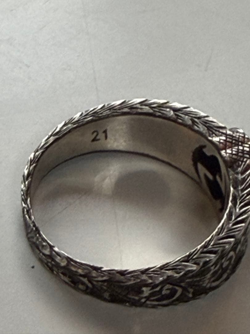 ジ*ズ様 グッチ指輪 リングインターロッキングGシルバー 21号