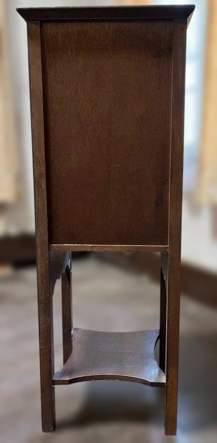 アンティーク調 木製 電話台7段 昭和レトロ