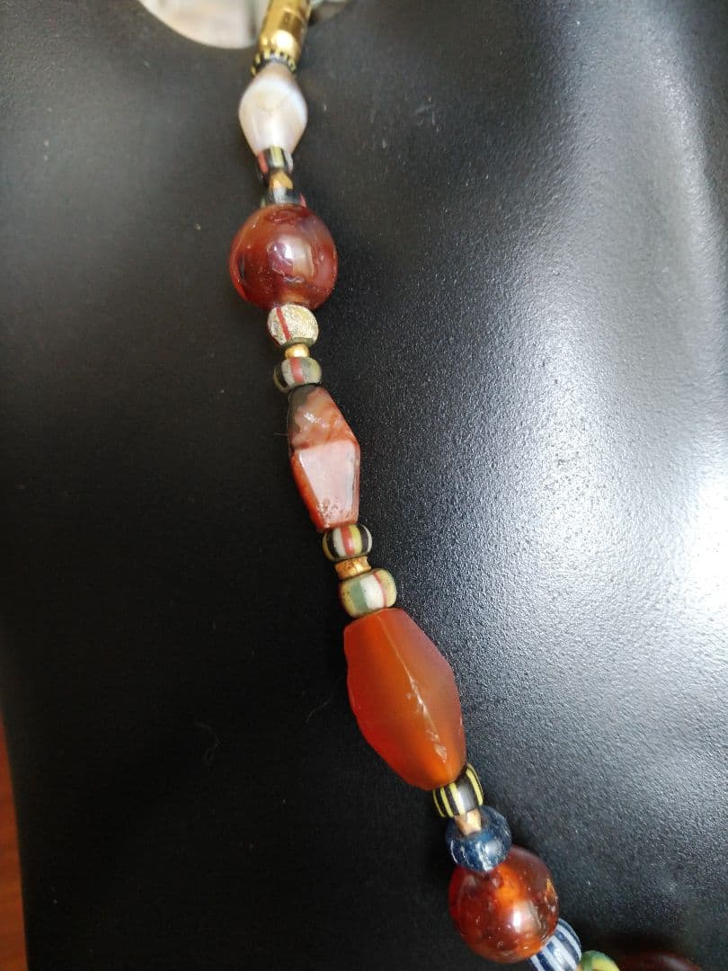 Antique品、ネックレス、アンティークジュエリー、カーネリアン