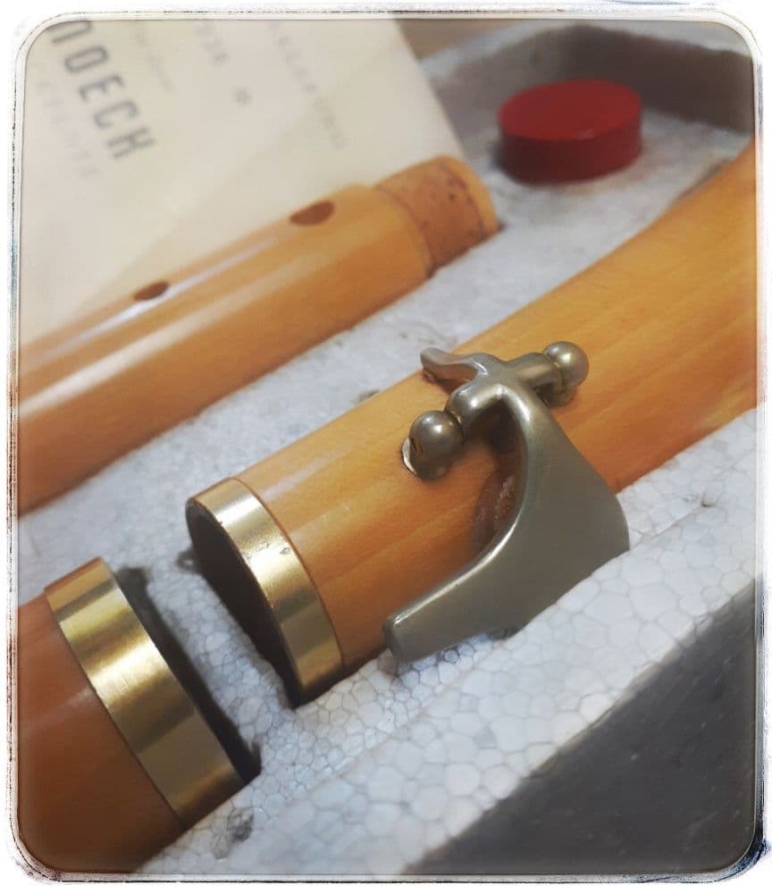 【未使用 高級品 】 希少 moeck ブロックフルート ドイツ語 製品保証書付