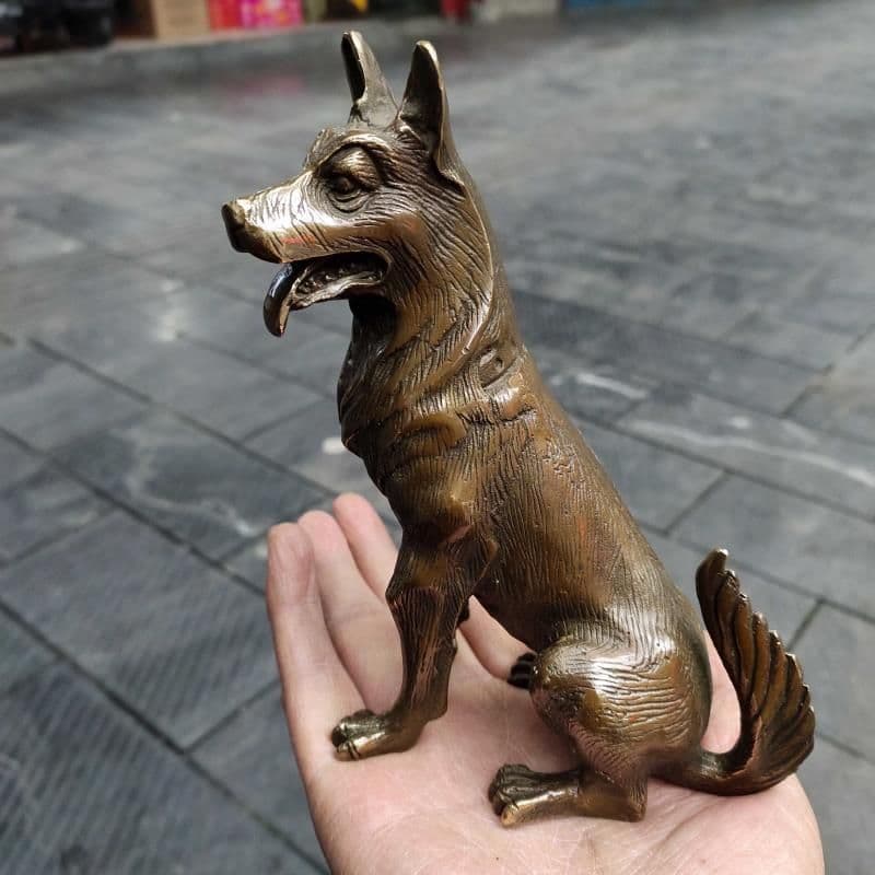 十二支犬 銅製 装飾品 工芸品 美術品 置物