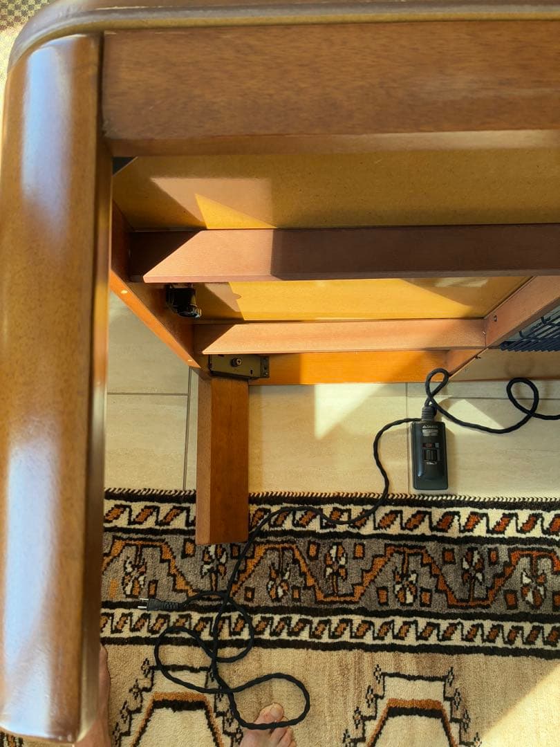 木製長方形電気こたつ 120×80×38㎝ DAIKEN製　送料8600円込み