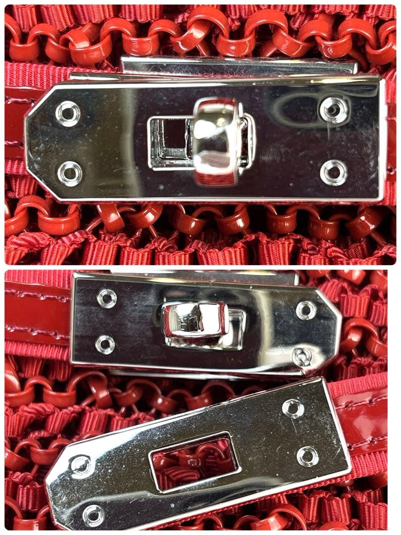 【希少】【美品】ANTEPRIMAアンテプリマケイトラージハンドバッグロック金具