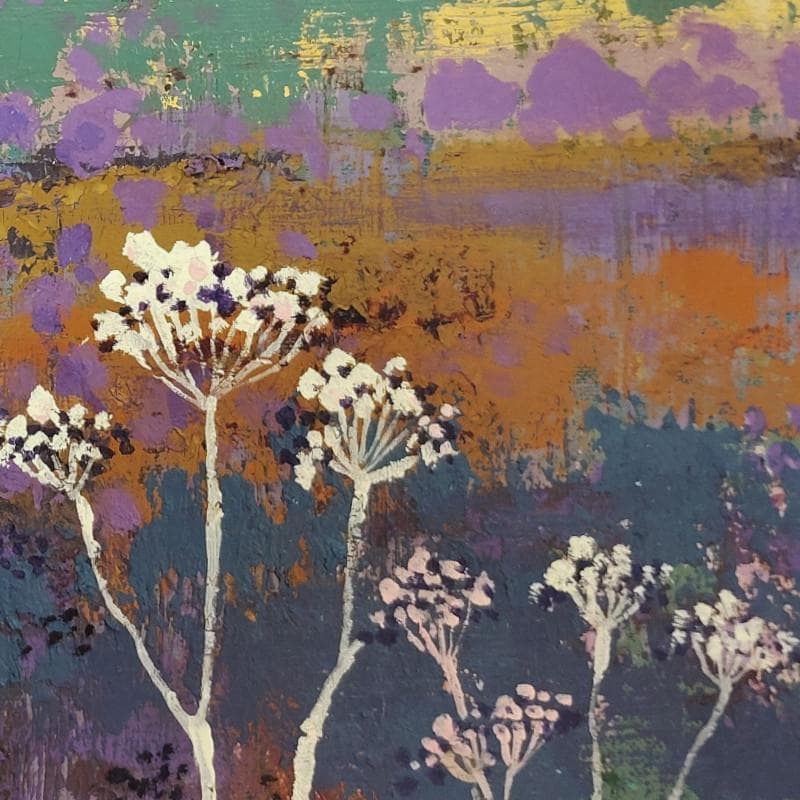 ☆青野昌勝☆「湿原と灯台（仮題）」油絵　F6号