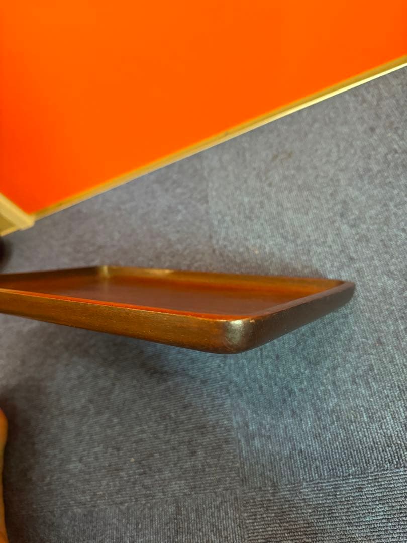 1962  唐木 煎茶盆 煎茶道具 古美術 古道具 アンティーク 木地盆　時代物