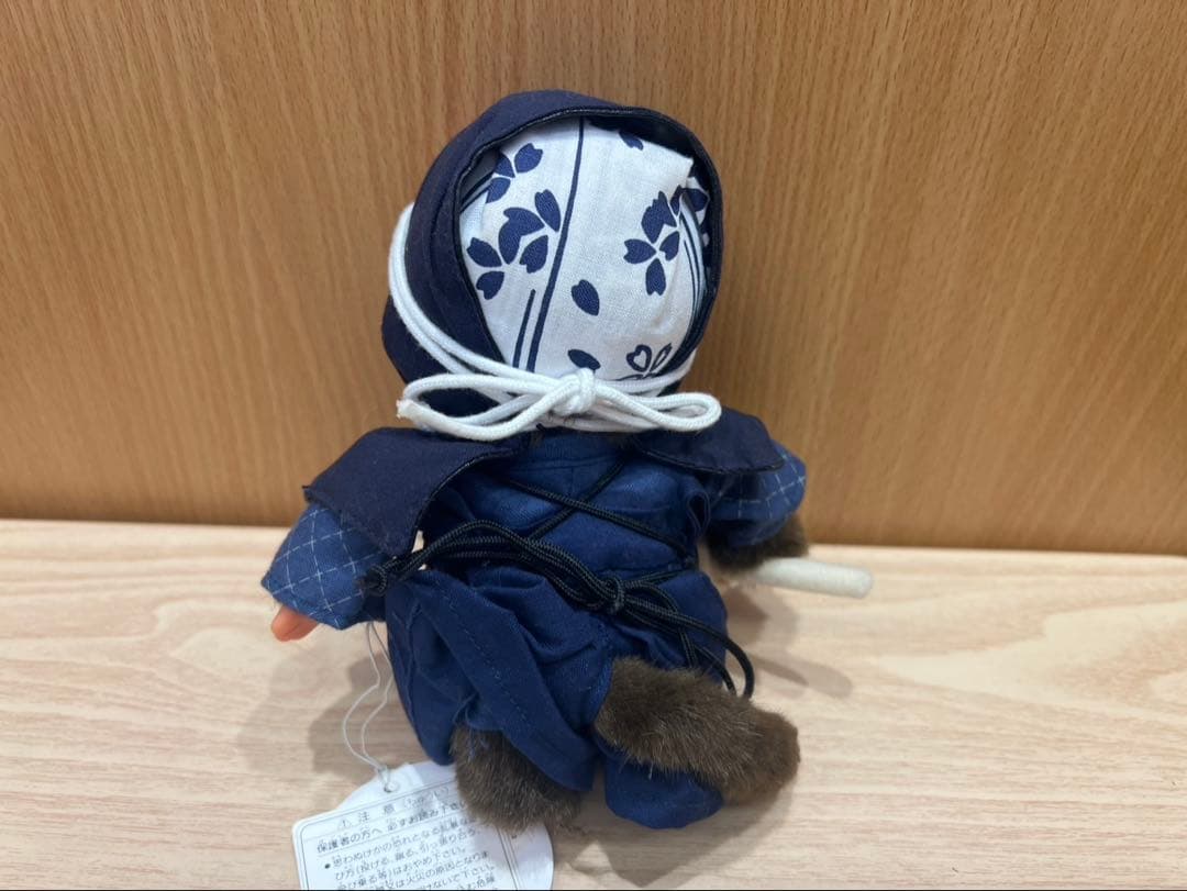 【タグ付き・希少】モンチッチ 剣道猿 人形 玩具 ぬいぐるみ 約20cm