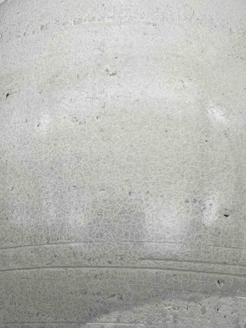 宋時代 白磁 定窯双環耳広口壺 水丞 宋磁 【旧家蔵出し】　名品(B-32)