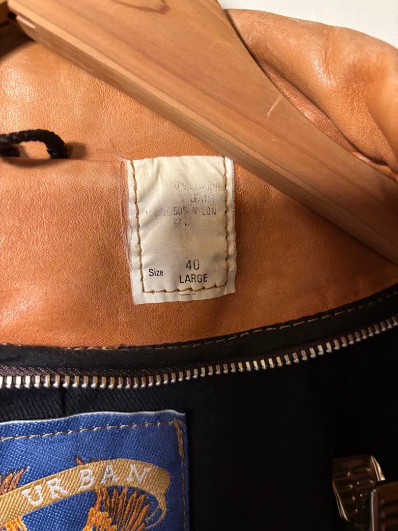 【ハンバーグ】シングルライダースジャケット　GIN URBAN