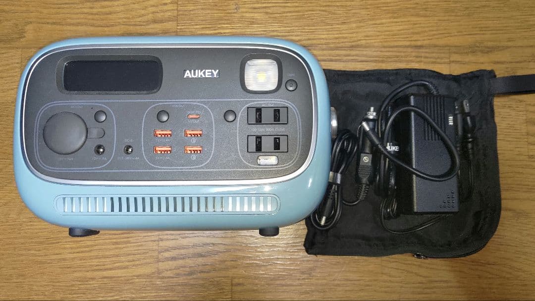 【美品】AUKEY 297WH ポータブル電源 PS-RE03 ブルー