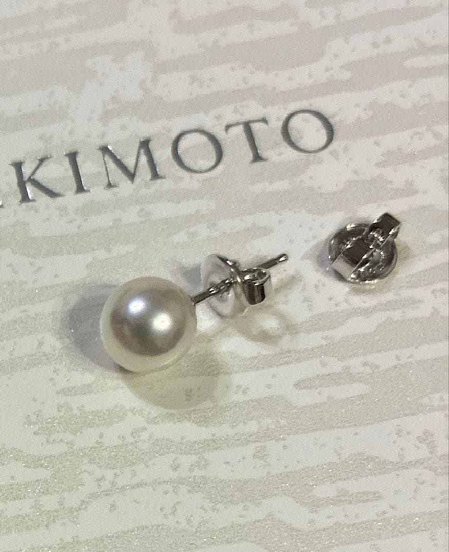 【最終価格】ミキモト　パール　一粒ピアス　未使用品　7.9ミリ