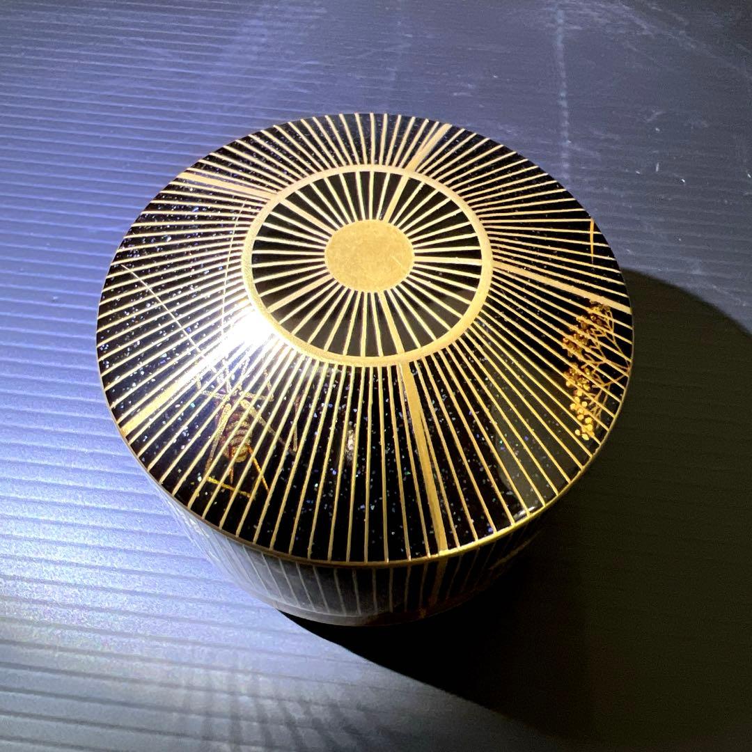 輪島塗名工　代田和哉　虫籠形香合　鈴虫蒔絵　共箱　東Y7-0725⭐︎2Fトトヒサ