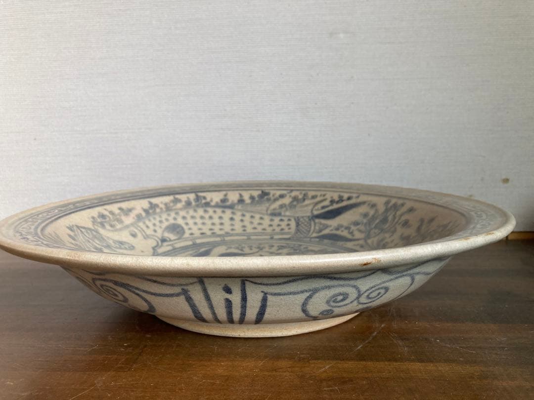 タイ・宋胡録(スンコロク)鉄絵大皿