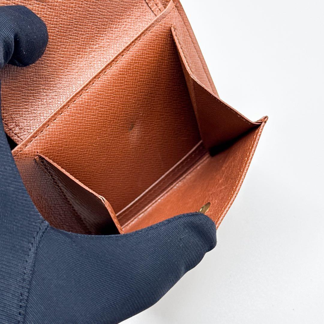 ルイヴィトン モノグラム ポルトフォイユ マルコ 二つ折り財布 ブラウン 財布