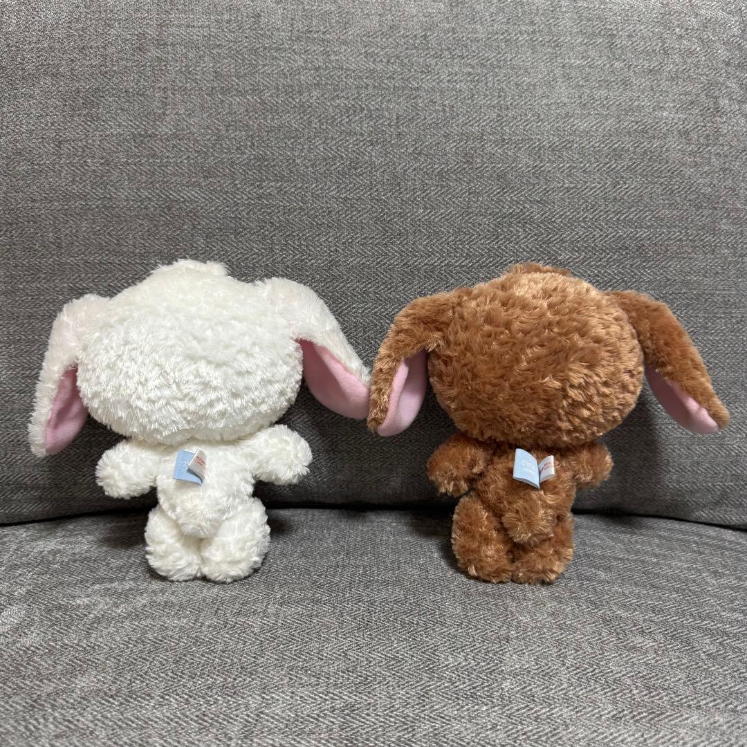 サンリオ シュガーバニーズ ぬいぐるみ (しろうさ・くろうさ)