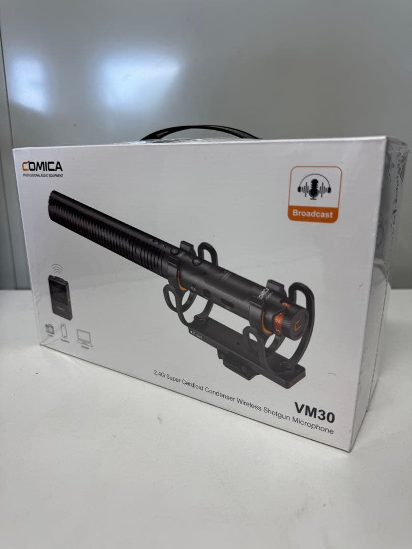 2.4Gスーパーカーディオイドコンデンサーワイヤレスショットガンマイク VM30