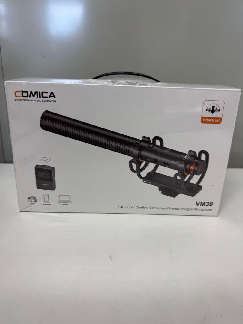 2.4Gスーパーカーディオイドコンデンサーワイヤレスショットガンマイク VM30